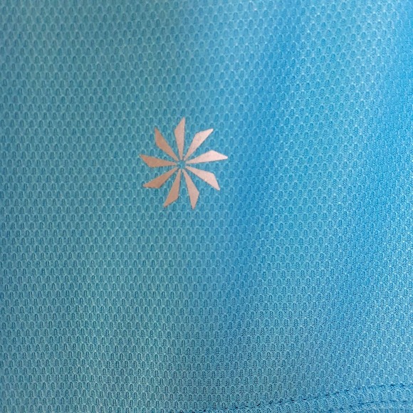 Ladies Athleta Birdie Golf Polo Shirt Blue Size XL - Picture 3 of 4